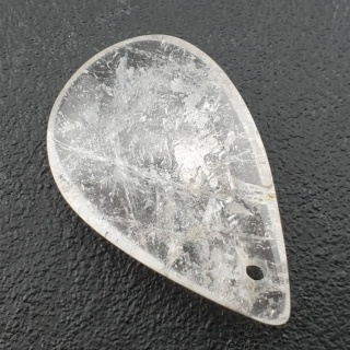 Kryształ górski łezka z dziurką 35x22 mm nr 41