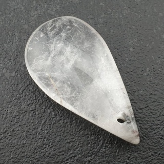 Kryształ górski łezka z dziurką 36x19 mm nr 49