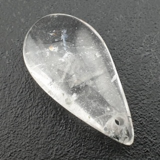 Kryształ górski łezka z dziurką 38x20 mm nr 42