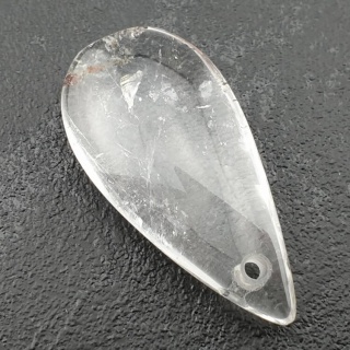Kryształ górski łezka z dziurką 39x19 mm nr 31