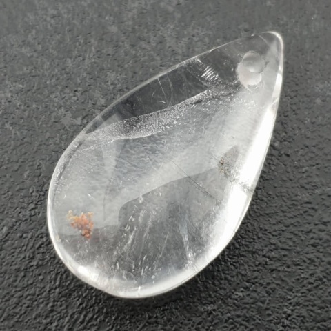 Kryształ górski łezka z dziurką 40x21 mm nr 33 Kryształ górski łezka z dziurką 40x21 mm nr 33