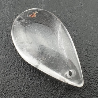 Kryształ górski łezka z dziurką 40x21 mm nr 33