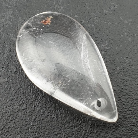 Kryształ górski łezka z dziurką 40x21 mm nr 33 Kryształ górski łezka z dziurką 40x21 mm nr 33