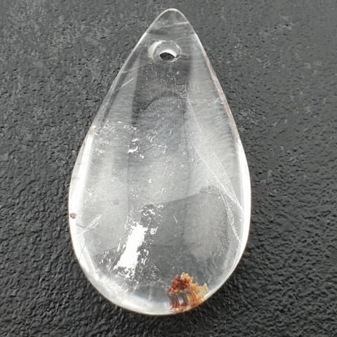 Kryształ górski łezka z dziurką 40x21 mm nr 33 Kryształ górski łezka z dziurką 40x21 mm nr 33
