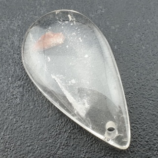 Kryształ górski łezka z dziurką 41x22 mm nr 37
