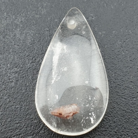 Kryształ górski łezka z dziurką 41x22 mm nr 37