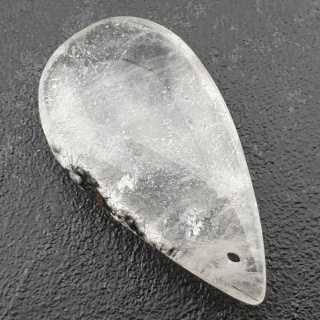 Kryształ górski łezka z dziurką 42x23 mm nr 35