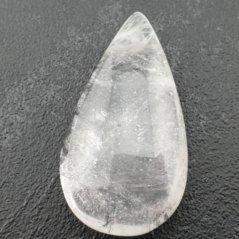 Kryształ górski łezka z dziurką 42x23 mm nr 35 Kryształ górski łezka z dziurką 42x23 mm nr 35