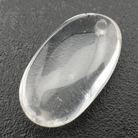 Kryształ górski owal z dziurką 35x20 mm nr 25