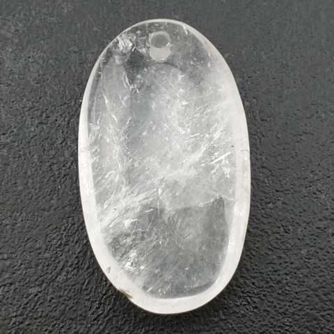Kryształ górski owal z dziurką 41x23 mm nr 5