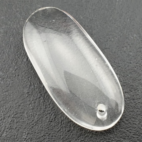 Kryształ górski owal z dziurką 42x20 mm nr 13