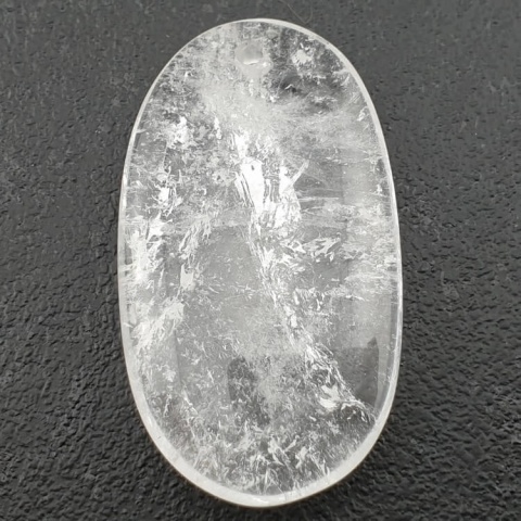 Kryształ górski owal z dziurką 42x23 mm nr 15 Kryształ górski owal z dziurką 42x23 mm nr 15