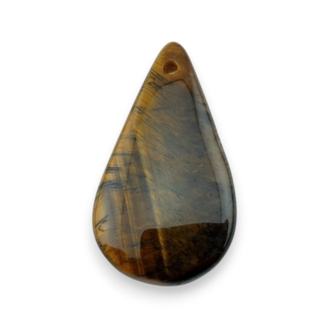 Tygrysie oko łezka z dziurką 37x21 mm nr 4 Tygrysie oko łezka z dziurką 37x21 mm nr 4