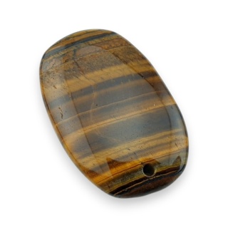 Tygrysie oko owal z dziurką 38x25 mm nr 8