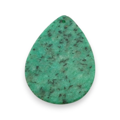 Zoisite with ruby cabochon with mounting hole 53x39 mm no 2 Zoisite with ruby cabochon with mounting hole 53x39 mm no 2