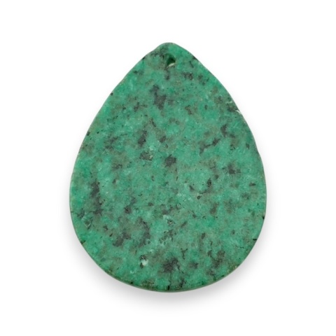 Zoisite with ruby cabochon with mounting hole 53x39 mm no 9 Zoisite with ruby cabochon with mounting hole 53x39 mm no 9