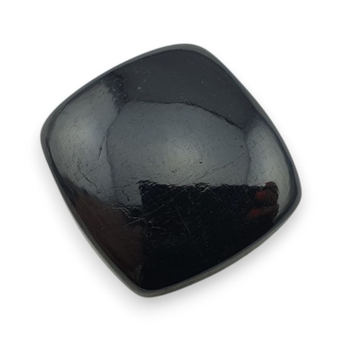 Black tourmaline cabochon 23x22 mm no 433