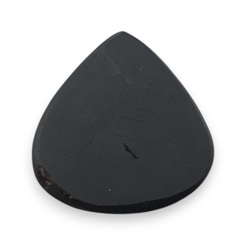 Black tourmaline cabochon 30x28 mm no 382