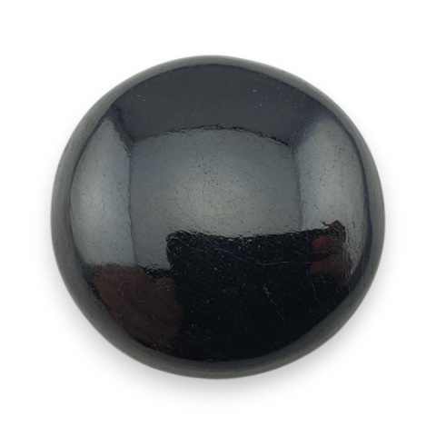 Black tourmaline cabochon fi 26x mm no 380