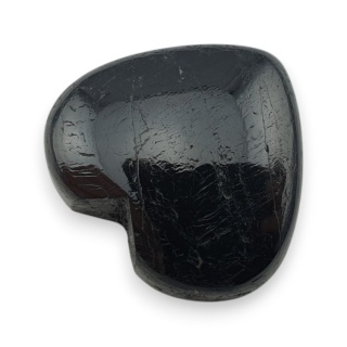 Czarny turmalin kaboszon serce 22x20 mm nr 101