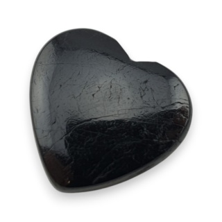 Czarny turmalin kaboszon serce 23x22 mm nr 109