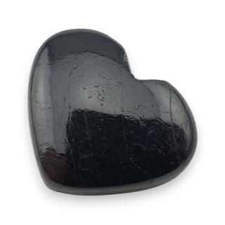Czarny turmalin kaboszon serce 24x20 mm nr 124