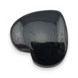 Czarny turmalin kaboszon serce 24x23 mm nr 128