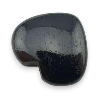 Czarny turmalin kaboszon serce 25x22 mm nr 77