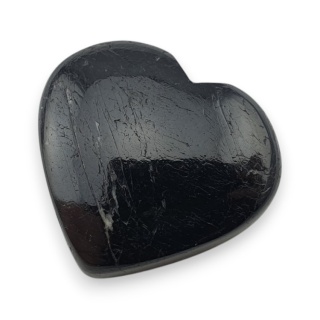 Czarny turmalin kaboszon serce 25x23 mm nr 127