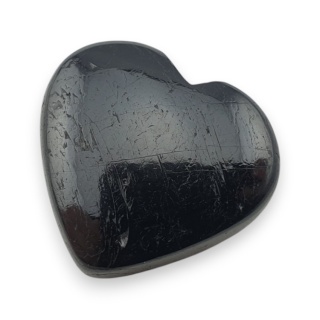 Czarny turmalin kaboszon serce 25x23 mm nr 93