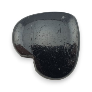 Czarny turmalin kaboszon serce 25x23 mm nr 93