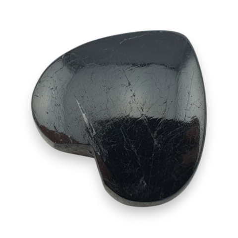 Czarny turmalin kaboszon serce 25x24 mm nr 102