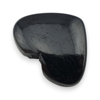Czarny turmalin kaboszon serce 26x21 mm nr 115