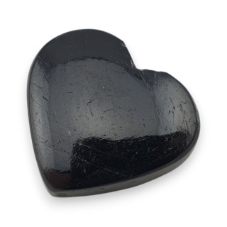 Czarny turmalin kaboszon serce 26x23 mm nr 113