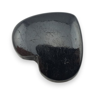Czarny turmalin kaboszon serce 26x23 mm nr 85