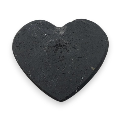 Black tourmaline heart cabochon 26x23 mm no 85