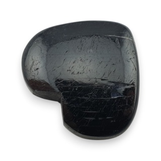 Czarny turmalin kaboszon serce 26x23 mm nr 89