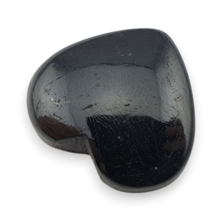 Czarny turmalin kaboszon serce 26x24 mm nr 79