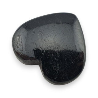 Czarny turmalin kaboszon serce 26x24 mm nr 88