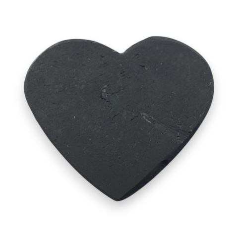 Black tourmaline heart cabochon 29x26 mm no 108