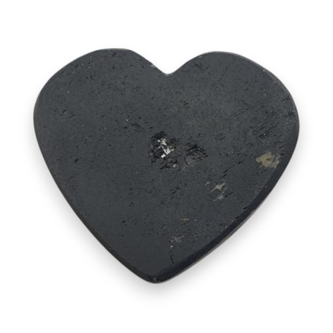 Czarny turmalin kaboszon serce 31x27 mm nr 86