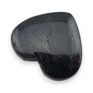 Czarny turmalin kaboszon serce 32x28 mm nr 90