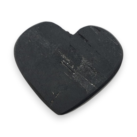 Czarny turmalin kaboszon serce 35x30 mm nr 105