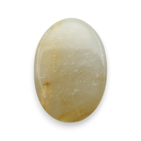 Quartz with rutile cabochon 21x15 mm no 77
