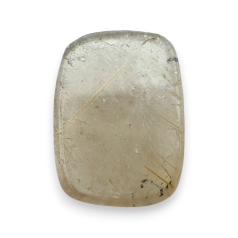 Quartz with rutile cabochon 22x16 mm no 72