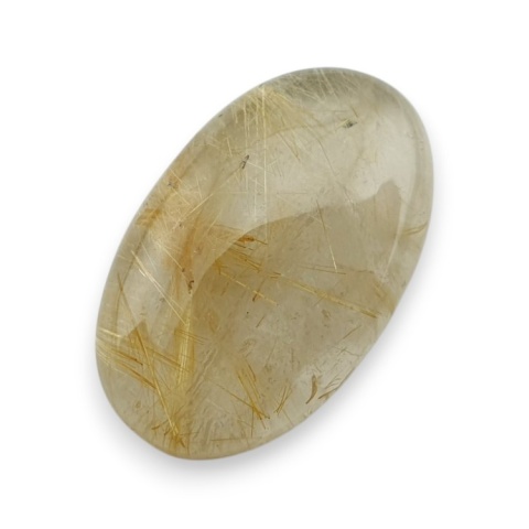 Quartz with rutile cabochon 23x14 mm no 68