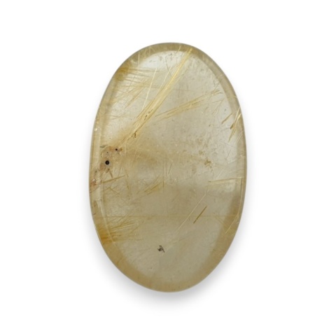 Quartz with rutile cabochon 23x14 mm no 68