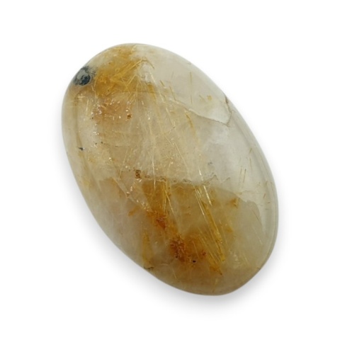Quartz with rutile cabochon 24x15 mm no 56