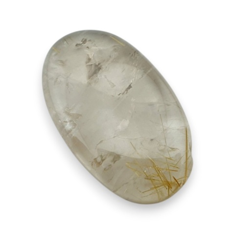 Quartz with rutile cabochon 26x16 mm no 61