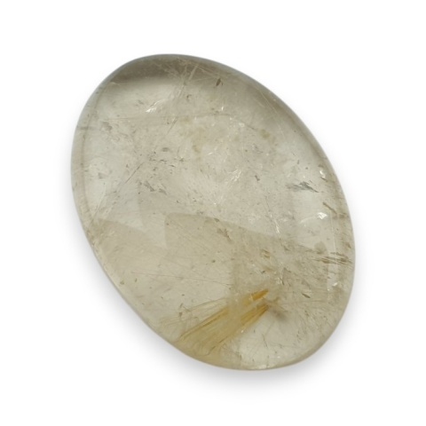 Quartz with rutile cabochon 31x22 mm no 65 Quartz with rutile cabochon 31x22 mm no 65